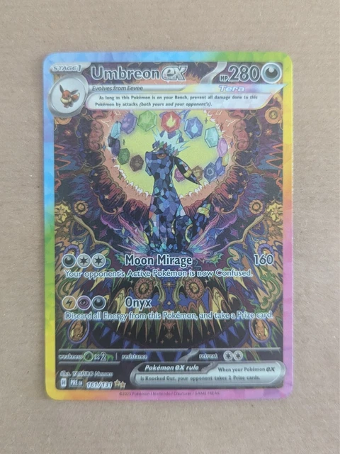 POKEMON PRISMATIC EVOLUTIONS 161 131 Umbreon EX Special Illustration 