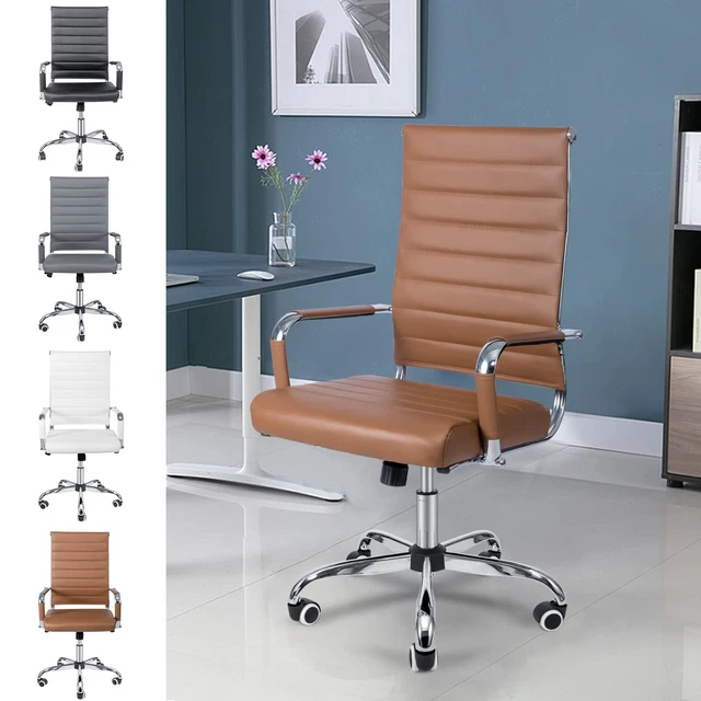 ERGONOMIC OFFICE CHAIR Executive Desk Conference Task Computer Ribbed