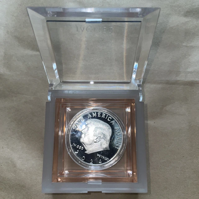2024 US President Donald Trump EAGLE Commemorative Coin Save America Again