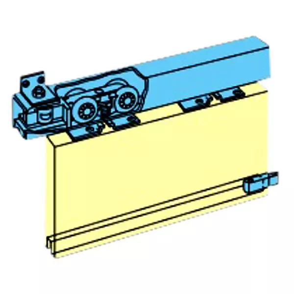 2542 - HENDERSON Husky Folding Track Sliding Door Gear (Fitting Only) - 4 Door