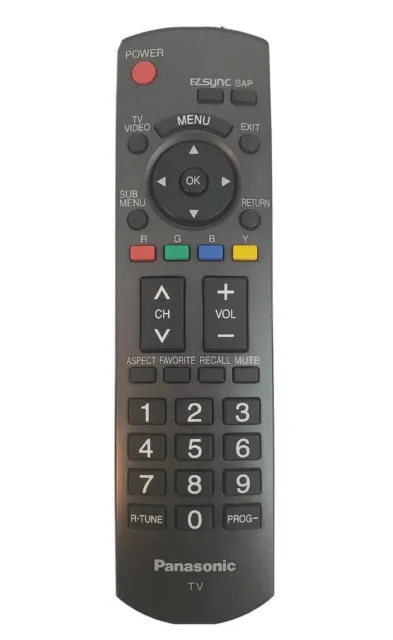 Genuine Panasonic N2QAYB000103 TV Remote Control OEM Original Replacement
