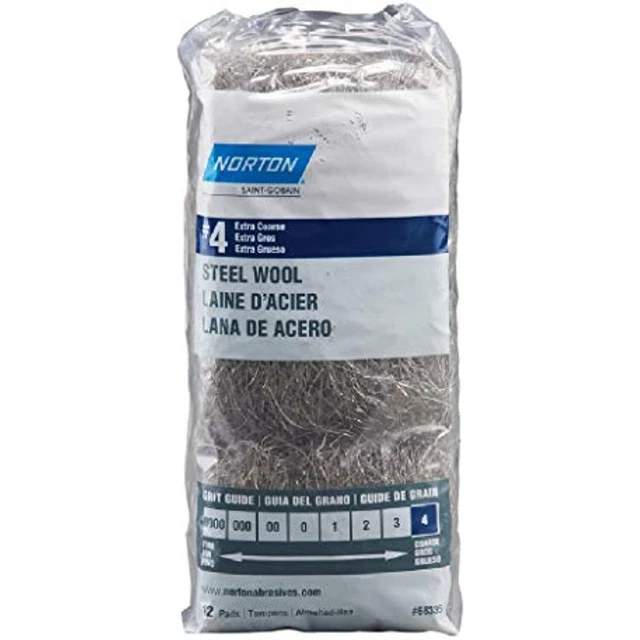 Norton 07660768335 4 Grade Extra Coarse Steel Wool Pad