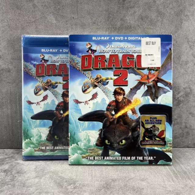 NEW SEALED! How To Train Your Dragon 2 (2014) Blu-ray + DVD + Digital DreamWorks