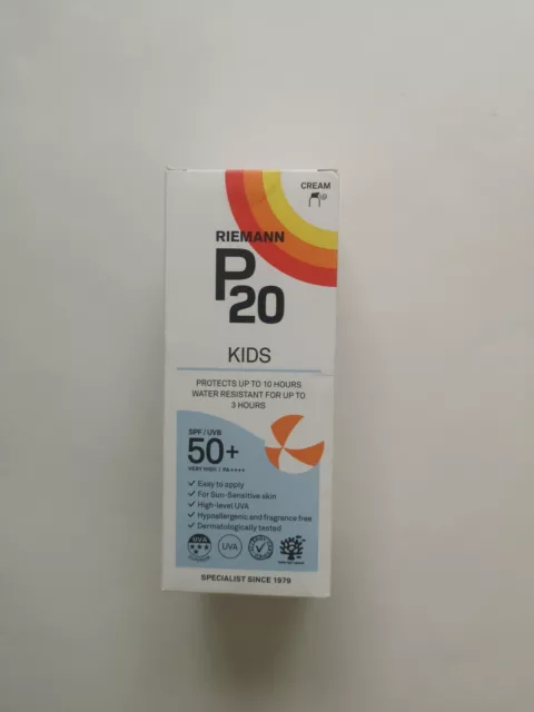 Riemann p20 spf 50+ high Cream 200 ml for kids  New in box(882)