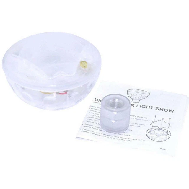2X UNDERWATER LED Floating Disco Light Glow Show Swimming Pool Hot Tub ...