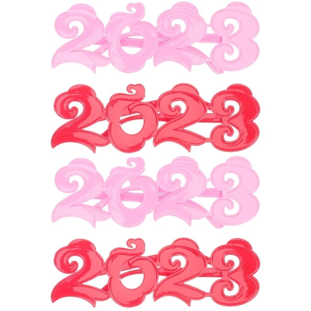 4 pz occhiali 2023 2021 Capodanno a tema spazio forniture festa fiamma Natale
