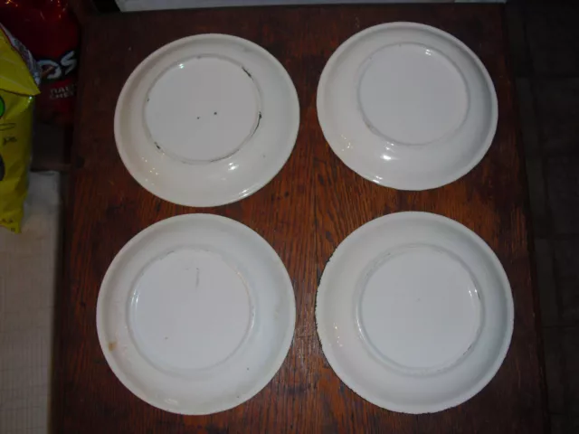 BLUE RIDGE SOUTHERN POTTERIES "WHIRLIGIG" 6-1/4" bread butter plates set x 4