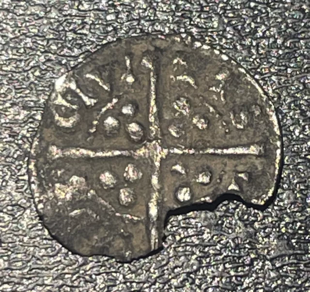 1310-1314 England King Edward II Silver AR Farthing London Mint Class 11 Coin