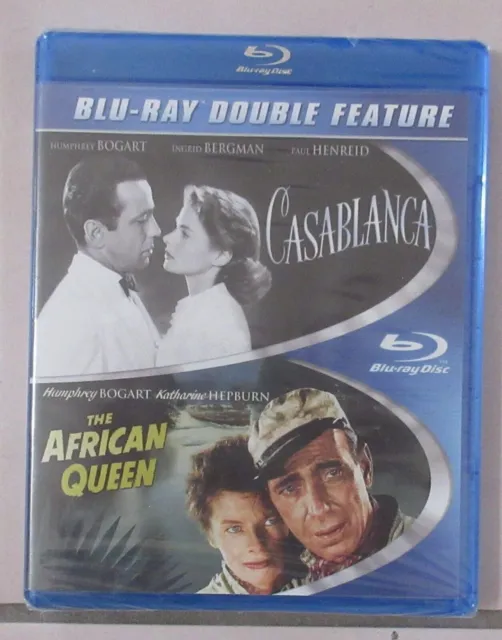 Casablanca/The African Queen (Blu-ray Disc, 2013 Paramount,2-Disc Set) Brand New