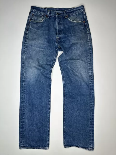 VINTAGE DISTRESSED LEVI’S Levis 501 Button Fly Custom Jeans 32 x 30 $40 ...