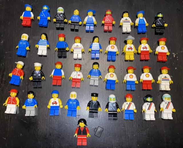 Lego Figuren alt Shell Polizei Feuerwehr Konvolut