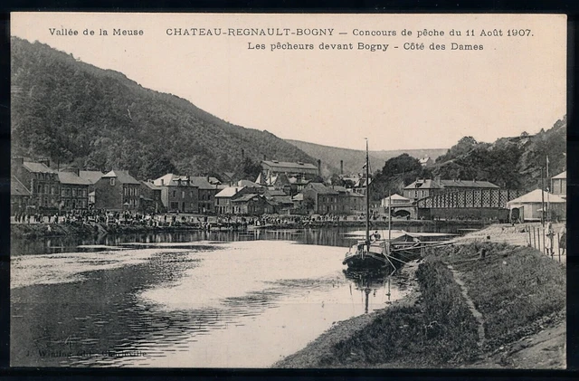 [CPA768] France, Château-Regnault-Bogny 1907- Concours de Pêche- VF old postcard
