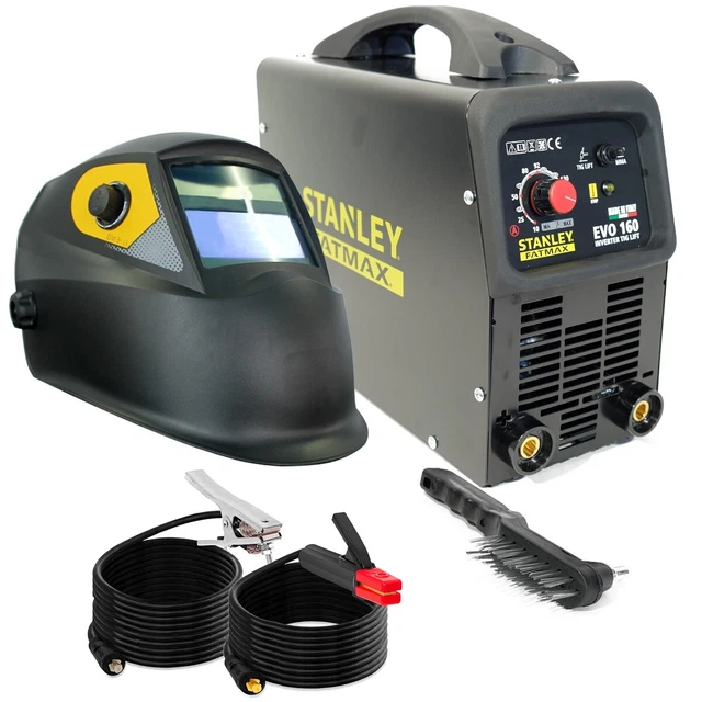 Poste à souder EVO160 STANLEY FATMAX MMA + TIG + Cagoule Stanley Automatique 9/1