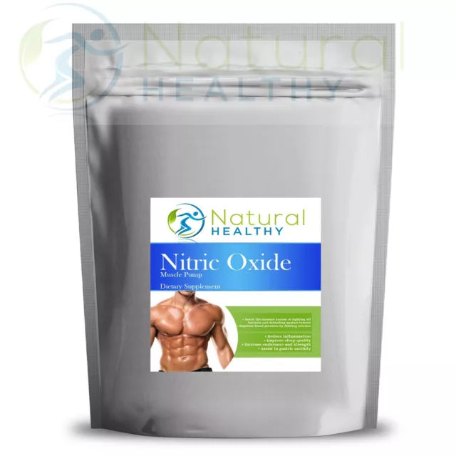 120 Nitric Oxide Capsules - Increase Muscle size and Burn Body fat UK Supplement