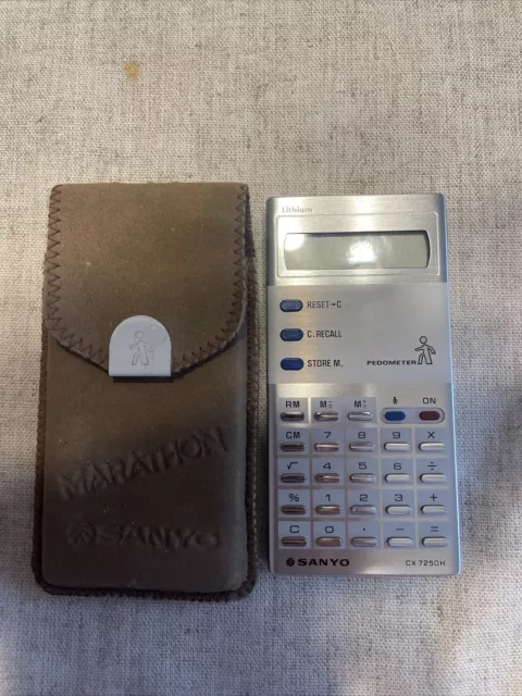 Rare Vintage SANYO Marathon Model 0040794 Electronic Calculator Pedometer 7366