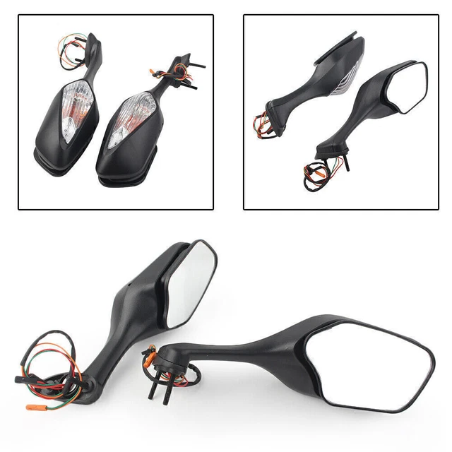 LED Turn Signals Rear View Mirrors For Honda CBR1000RR 2008-2013 / VFR1200 10-12