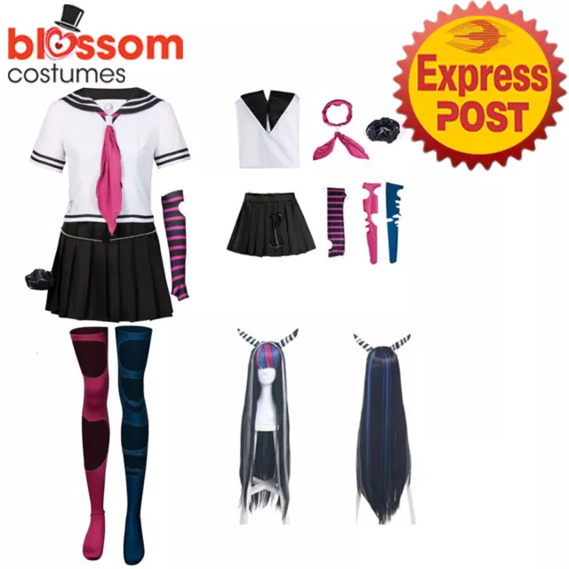 N159 Danganronpa Dangan-Ronpa Mioda Ibuki Cosplay Costume JK School Unifrom Set