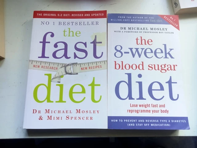 MICHAEL MOSLEY X2, The Fast Diet, The 8-Week Blood Sugar Diet $19.50