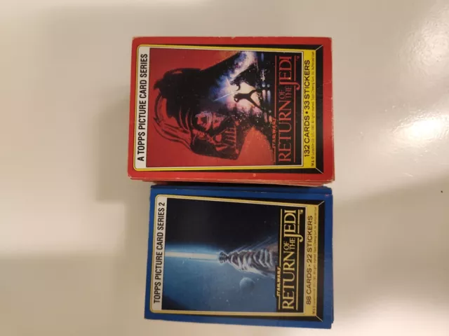 1983 Topps Star Wars Return Of The Jedi Complete Set 220 Cards Series 1 & 2