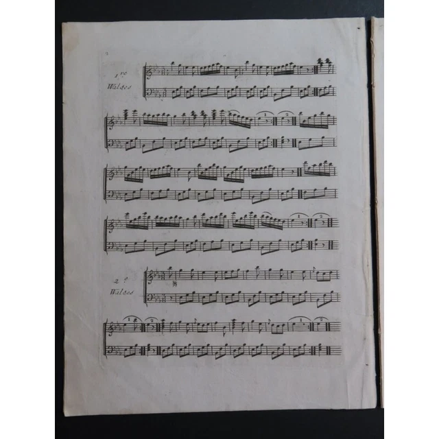 CORSIN Isidore Walses Valses Harpe ca1800 4