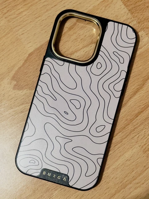 Burga iPhone 14 Pro Max Elite Case (with MagSafe), Beige Geometric RRP £63