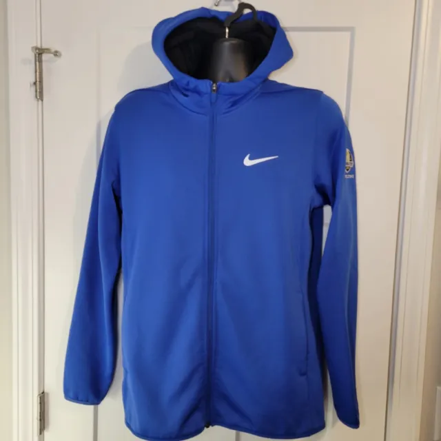 Nike Golf Thermafit Full Zip Sweatshirt Medium Blue Hazeltine 2016 Ryder Cup