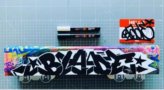 BLADE GRAFFITI on TRAIN WAGON MAKET Double Face SEEN/JONONE/DAZE/ZENOY/COPE2/CES