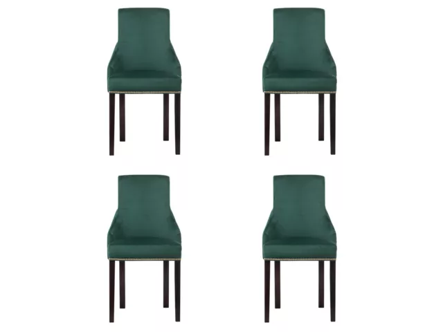 4x Diseño Tapizado Asiento Silla Vista Conjunto Sillón Lounge Club Set