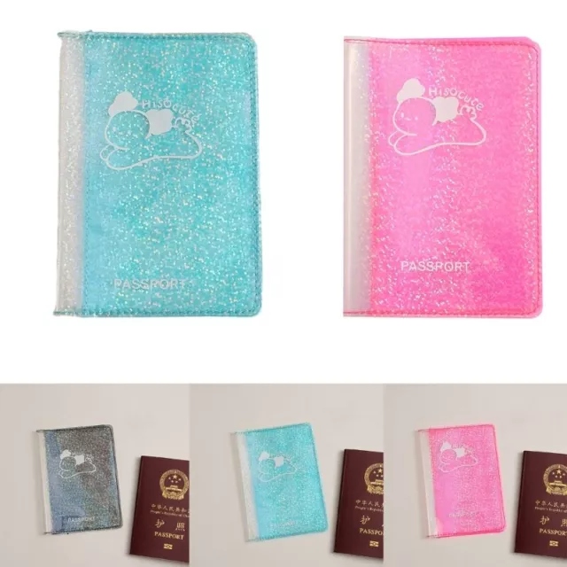 Passport Holder Cover Wallet Cute PVC Card Case Travel Card Pouch Wedding Gift 2