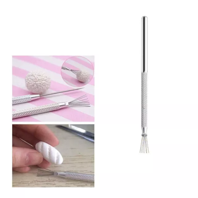 7 Pin Feather Wire Texture Pro Needle Pottery Clay Tools Sculpting