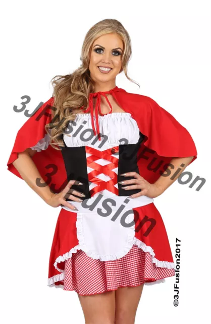 LADIES LITTLE RED RIDING HOOD STORYBOOK  Fancy Dress Costume FREE POSTAGE