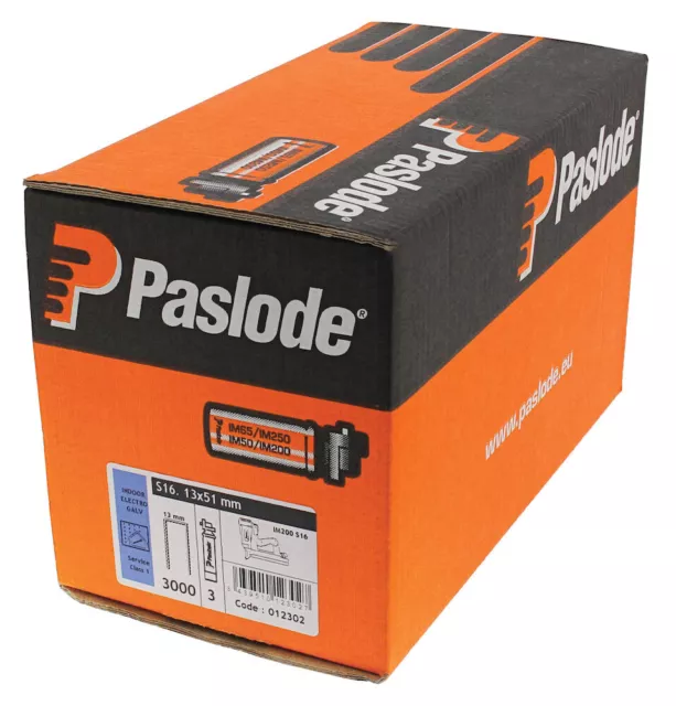 Paslode Klammern galvanisiert 1,53x12,8x19 mm (3000 Stück) Impulse Pack