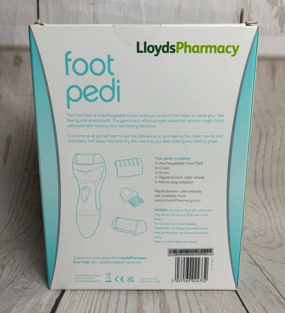 LLOYDS PHARMACY FOOT Pedi, rechargeable pedicure & pack 2 replacement