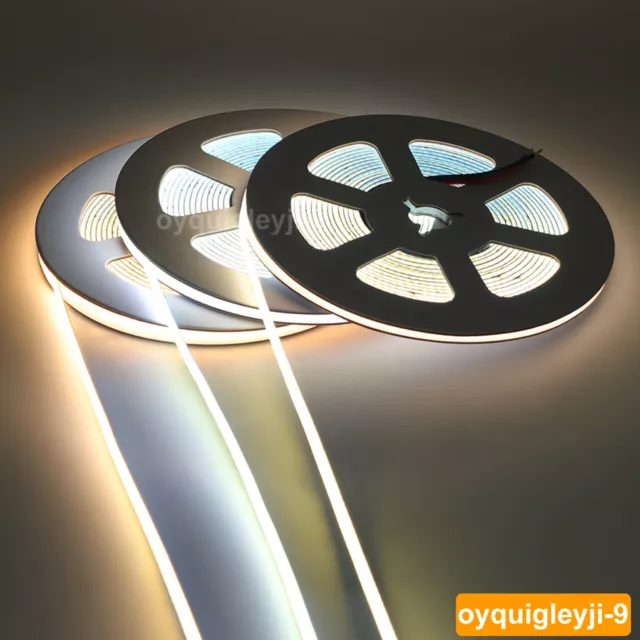 3mm Ultra thin COB LED Strip Light Dimmable High Density Narrow Soft Flexible TV