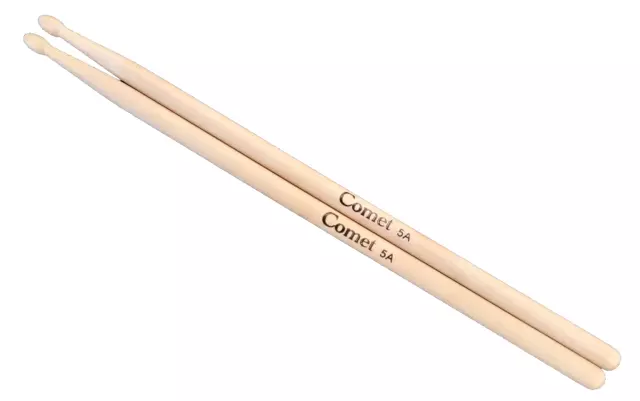 Comet 5A Maple Acero Bacchette per Batteria Punta Ovale in Legno Drum Stick