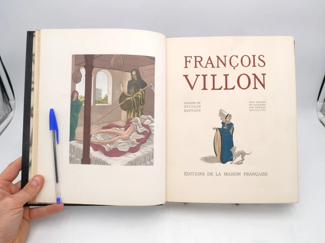 François Villon - Poésies 1984, édition De Luxe Imprimerie Nationale, Cuir Rouge