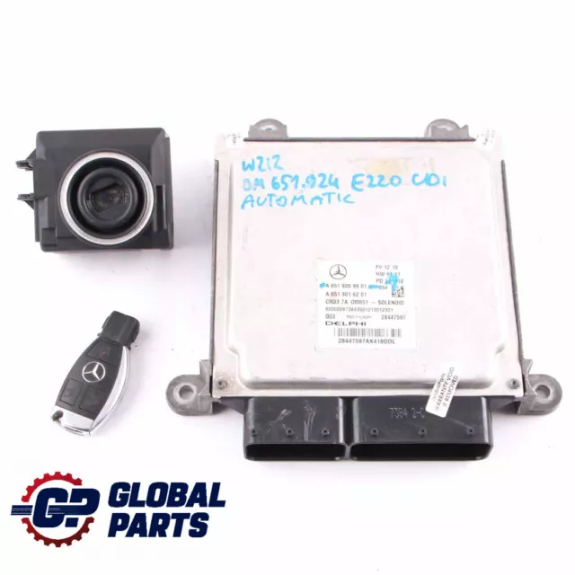 Mercedes W212 E220CDI OM651.924 Engine Unit Module ECU Kit Key A6519009901