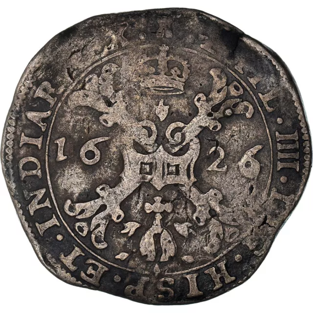 [#971385] Monnaie, Pays-Bas espagnols, TOURNAI, Philippe IV, 1/4 Patagon, 1626,