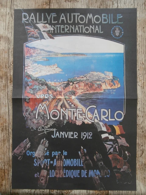 Affiche Officielle Rallye Historique Monte-Carlo 2000 - 40x60 Cm, Neuve