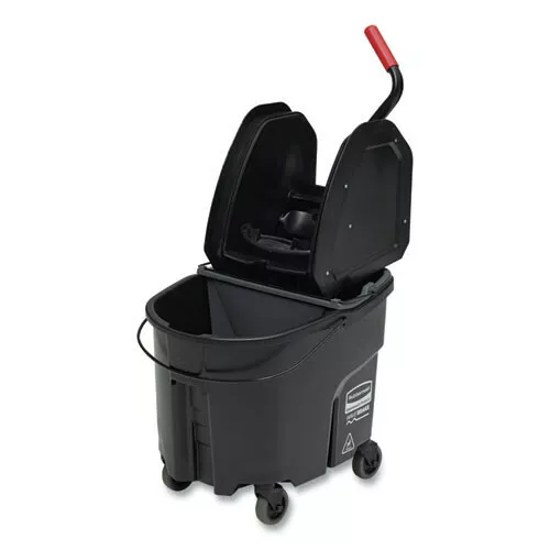 Rubbermaid Commercial FG1863898 WaveBrake 2.0 35 qt. Mop Bucket Cart Black New