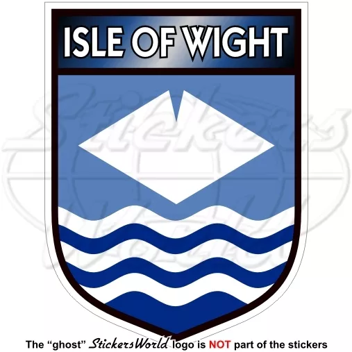 ISLE of WIGHT County Shield England UK British 100mm (4") Bumper Sticker, Decal