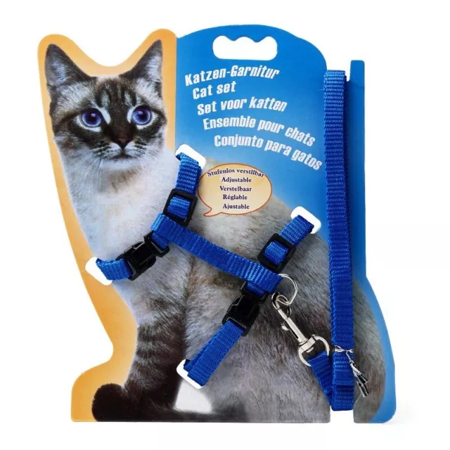 Cat Rabbit Harness Walking Lead Harness Lead Kitten Pets Ferrets 11 Colours 3