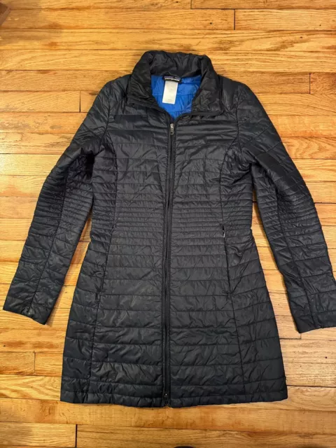 PATAGONIA KAI LEE Parka Jacket Women's M Navy Blue Zip Pockets High Neck  $149.99 - PicClick
