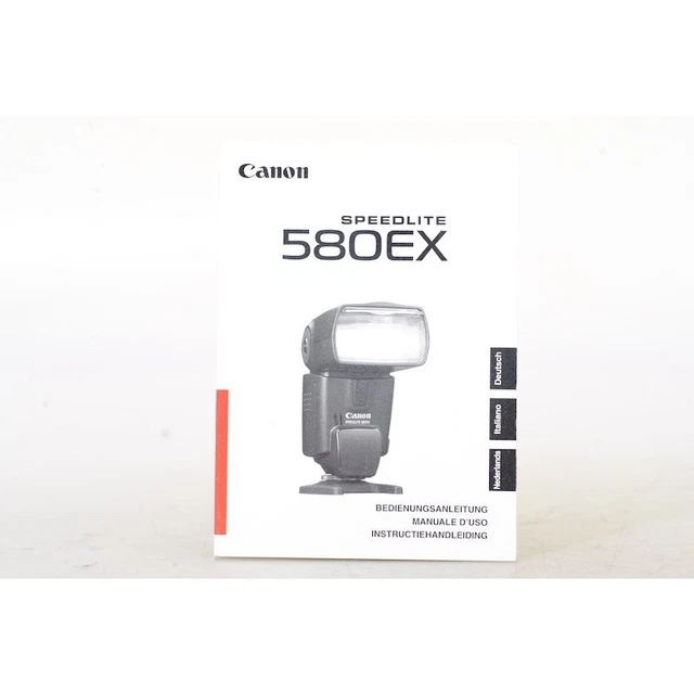 Canon Speedlite 580EX Manual de Uso / Instrucciones Manual