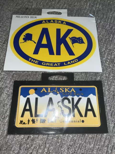 2 ALASKA DECALs Home Sticker For Car Truck Laptop RV Window Bumper 4x4 Boat