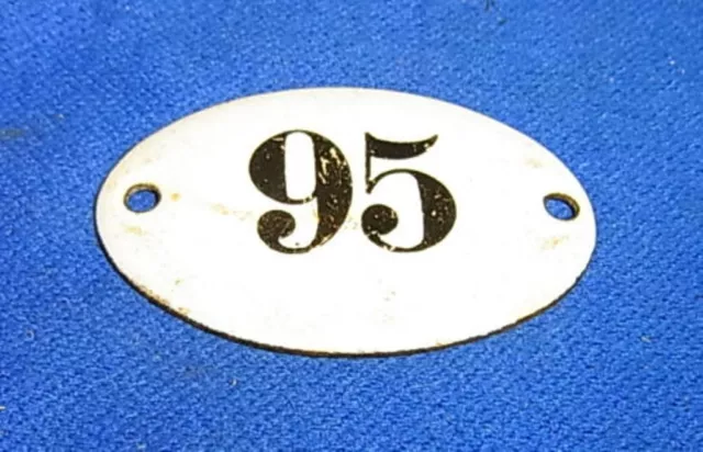 Vintage German Enamel & Iron Sign 95 #AR15