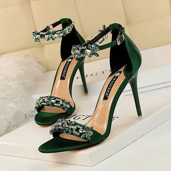 Sandali gioiello verde smeraldo deals