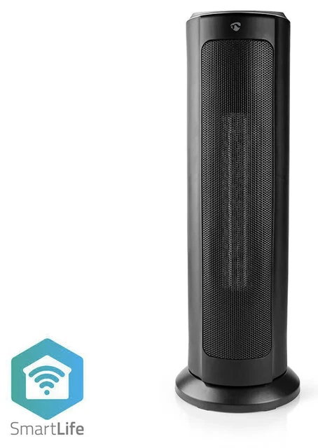 NEDIS SmartLife Heizlüfter | Wi-Fi | Turm | 2000 W | Schwarz