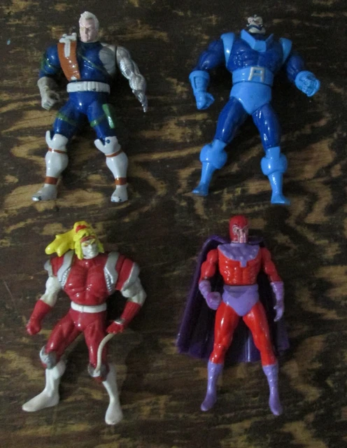X-Men Steel Mutants Cable Omega Red Magneto Apocalypse Action Figures Die Cast