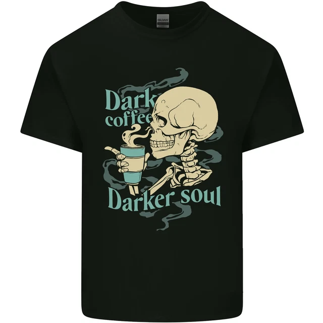 T-shirt Homme Tête De Mort Bleue - Col Rond - Manches Courtes - Noir - 100% Polyester Respirant